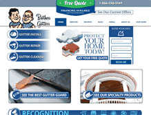 Tablet Screenshot of brothersgutters.com